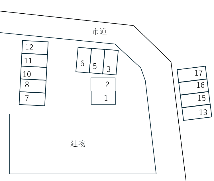 a　ｌａ　ｍｏｄｅの駐車配置図