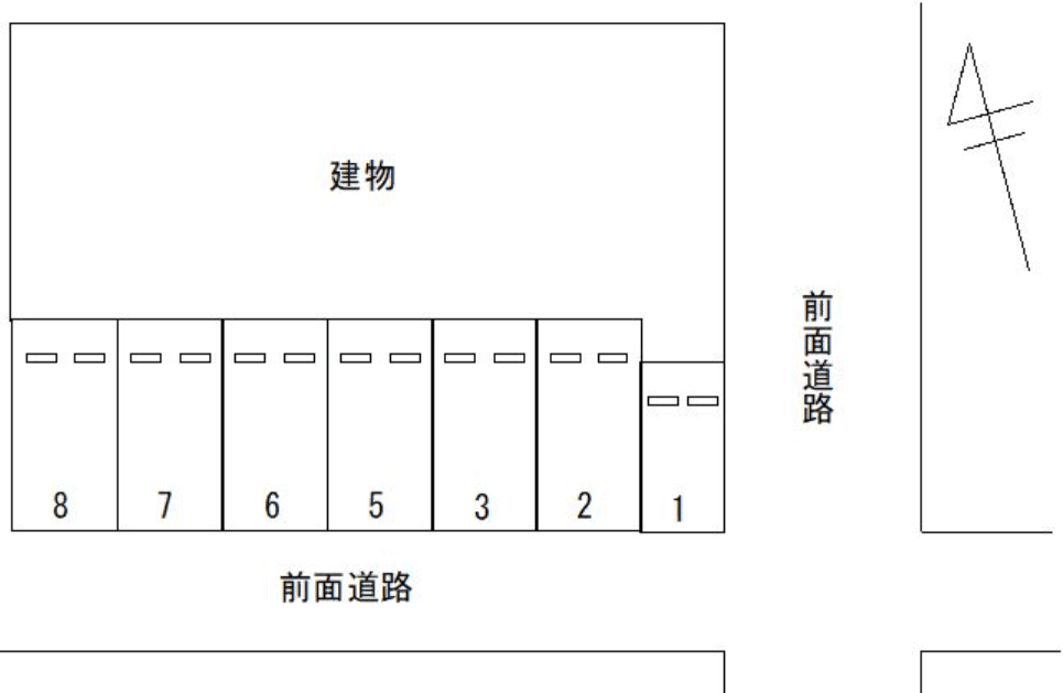 FKフローラルガーデン駐車場の駐車配置図