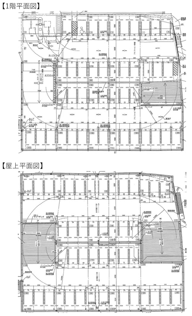 加古川駅前第2の駐車配置図