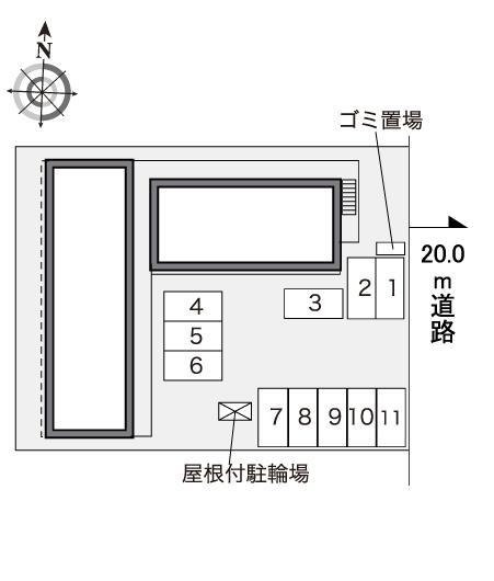 ヴェンチャーズ　ウル(40829)の駐車配置図