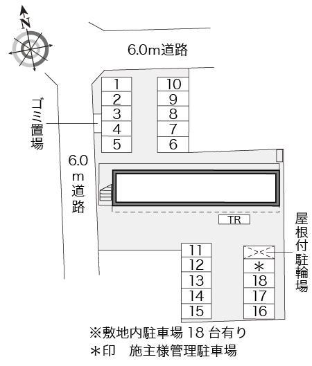 サンヒダカ(15801)の駐車配置図