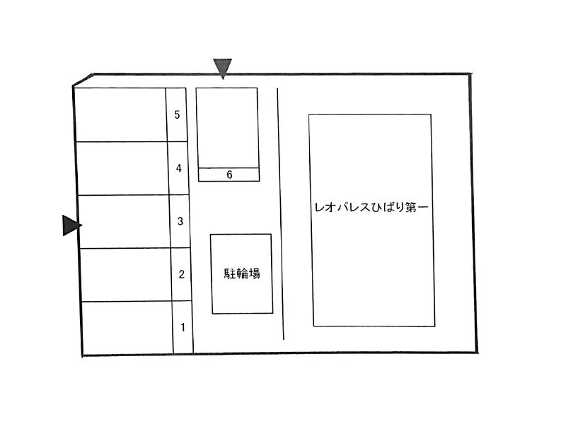 ひばりが丘１－７駐車場の駐車配置図