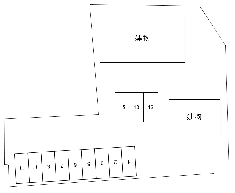 ＤＰ ＫＵＭＡＩＤＯ Ａの駐車配置図