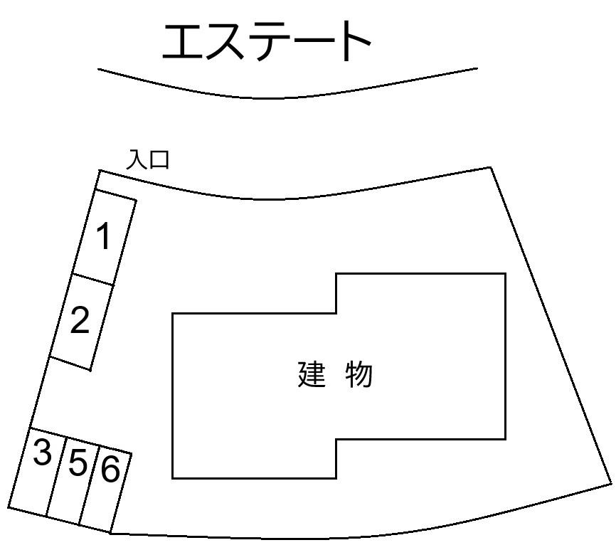 エステートの駐車配置図