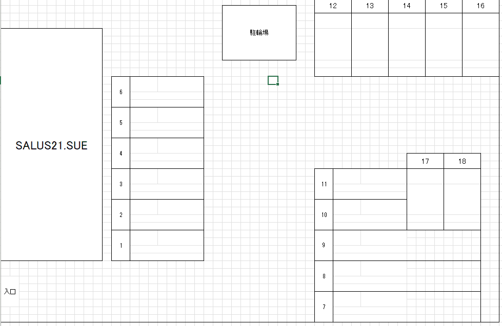 SALUS21.SUEの駐車配置図