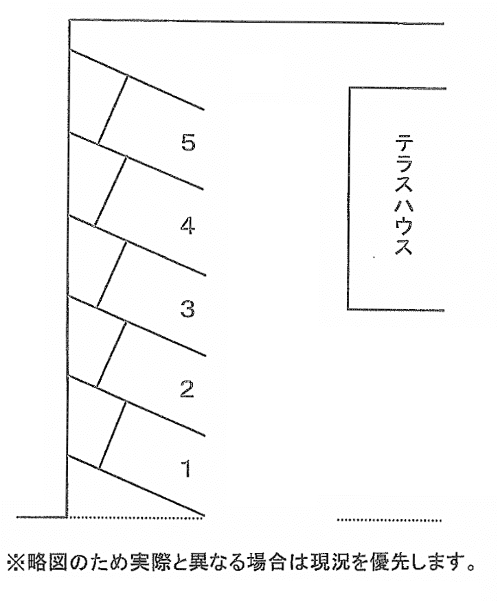 丸正第6駐車場の駐車配置図