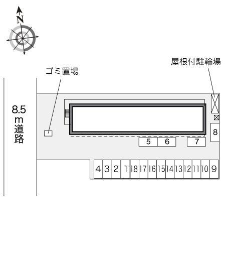 パストラル(28121)の駐車配置図