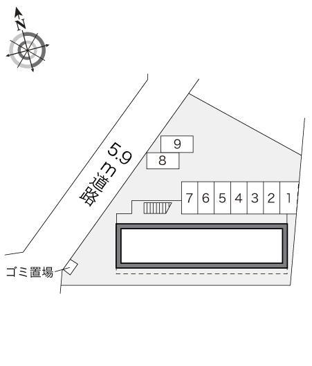 リベェールヤマダ２(16587)の駐車配置図