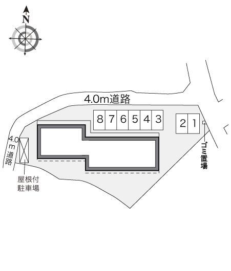 ルミエール(21131)の駐車配置図