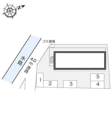 ロック　フィールド(17316)の駐車配置図