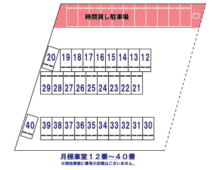 Ｄパーキング松山市岩崎町ＰＳ第１の駐車配置図