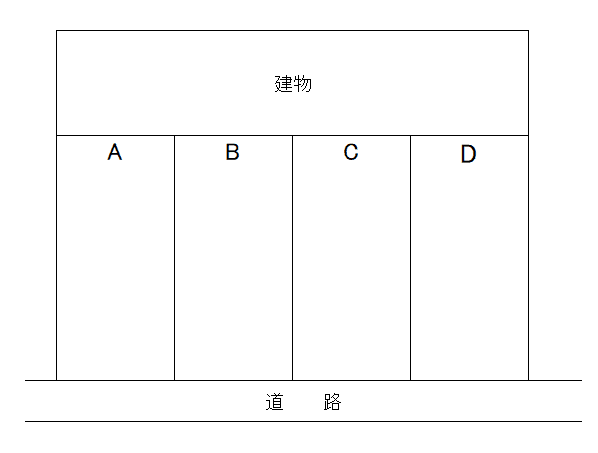 ひまわりパーキングの駐車配置図