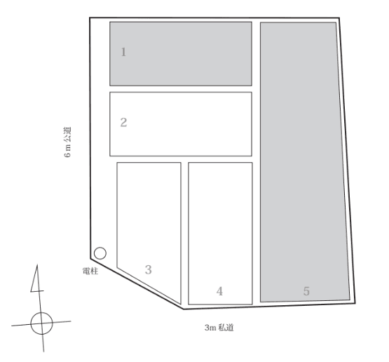 元郷４丁目駐車場の駐車配置図