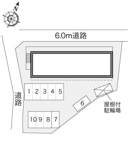 コンフォートウッズⅤ(28549)の駐車配置図
