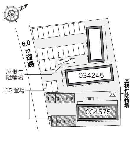ＴＭおゆみ野(34575)の駐車配置図