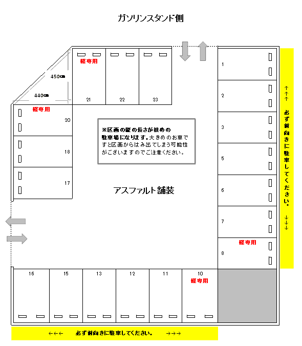 J-108の駐車配置図