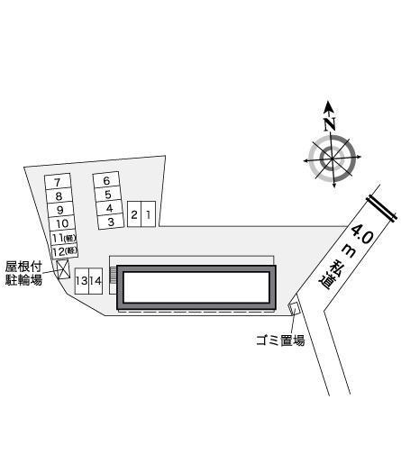 焼山中央(27509)の駐車配置図