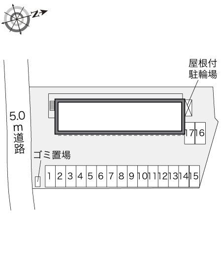グレイスⅡ(28500)の駐車配置図