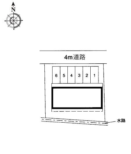 中津川(10133)の駐車配置図