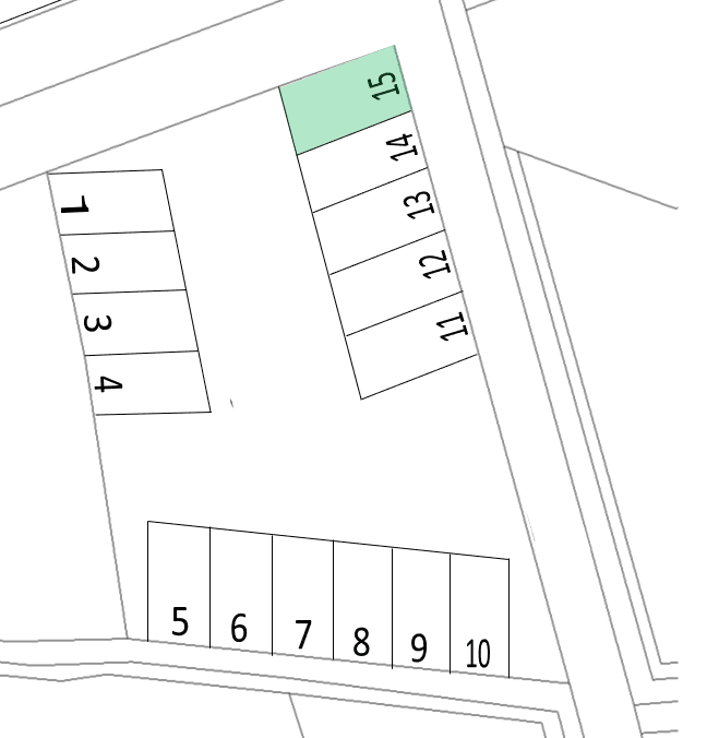 A-104 西脇萩原貸駐車場の駐車配置図