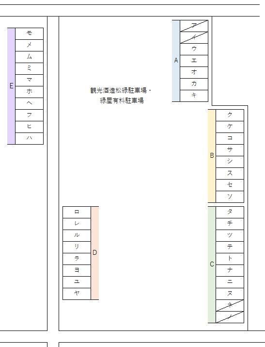 グリーンパークの駐車配置図
