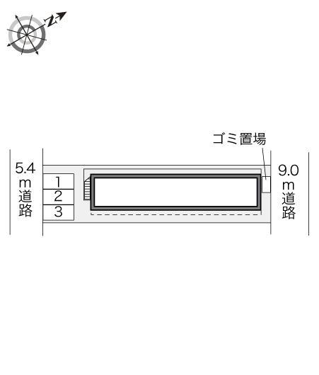 西米野(21584)の駐車配置図