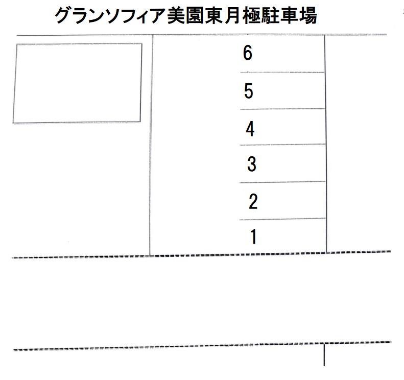 グランソフィア美園東月極駐車場の駐車配置図