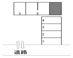 荷揚町67駐車場の駐車配置図