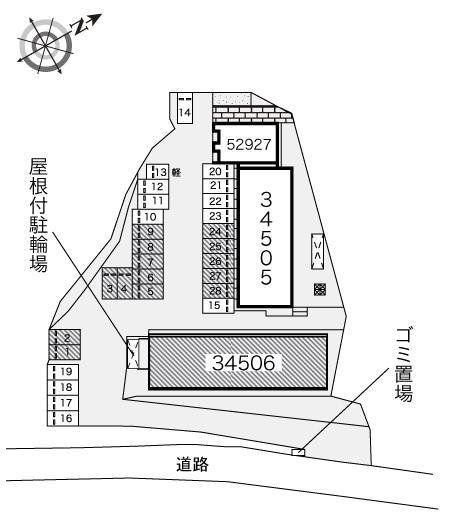 瑞穂Ⅱ(34506)の駐車配置図