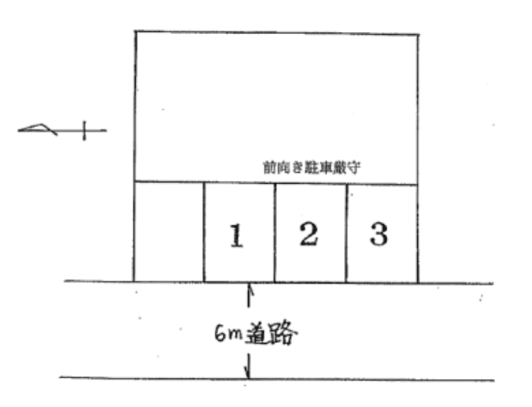 今枝駐車場の駐車配置図