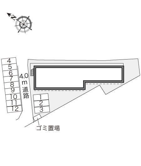 リヴァージュオカベＥ(23059)の駐車配置図