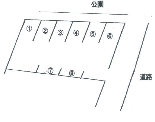 Ｇパーキングの駐車配置図