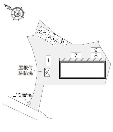 新町(20881)の駐車配置図