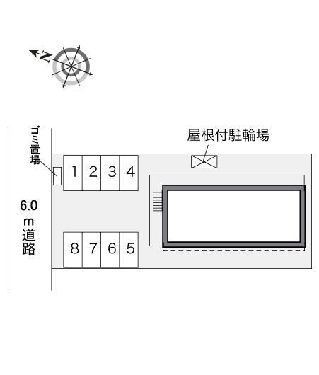 秋豊(31376)の駐車配置図