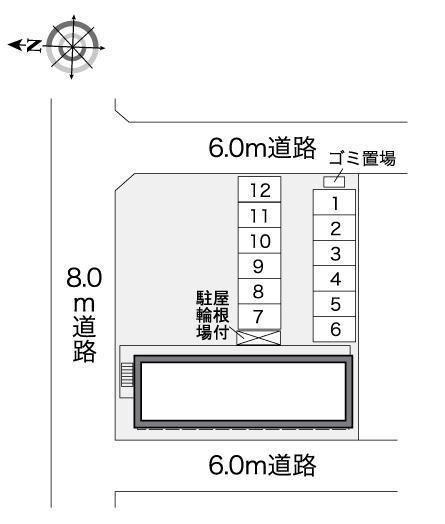 ＬＯＧＩＮⅡ(25784)の駐車配置図
