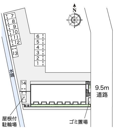 大矢知(44714)の駐車配置図
