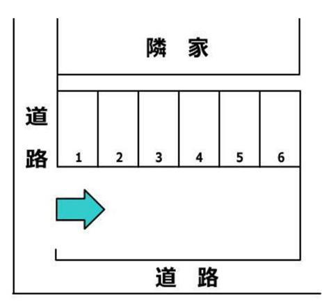 小貫駐車場の駐車配置図
