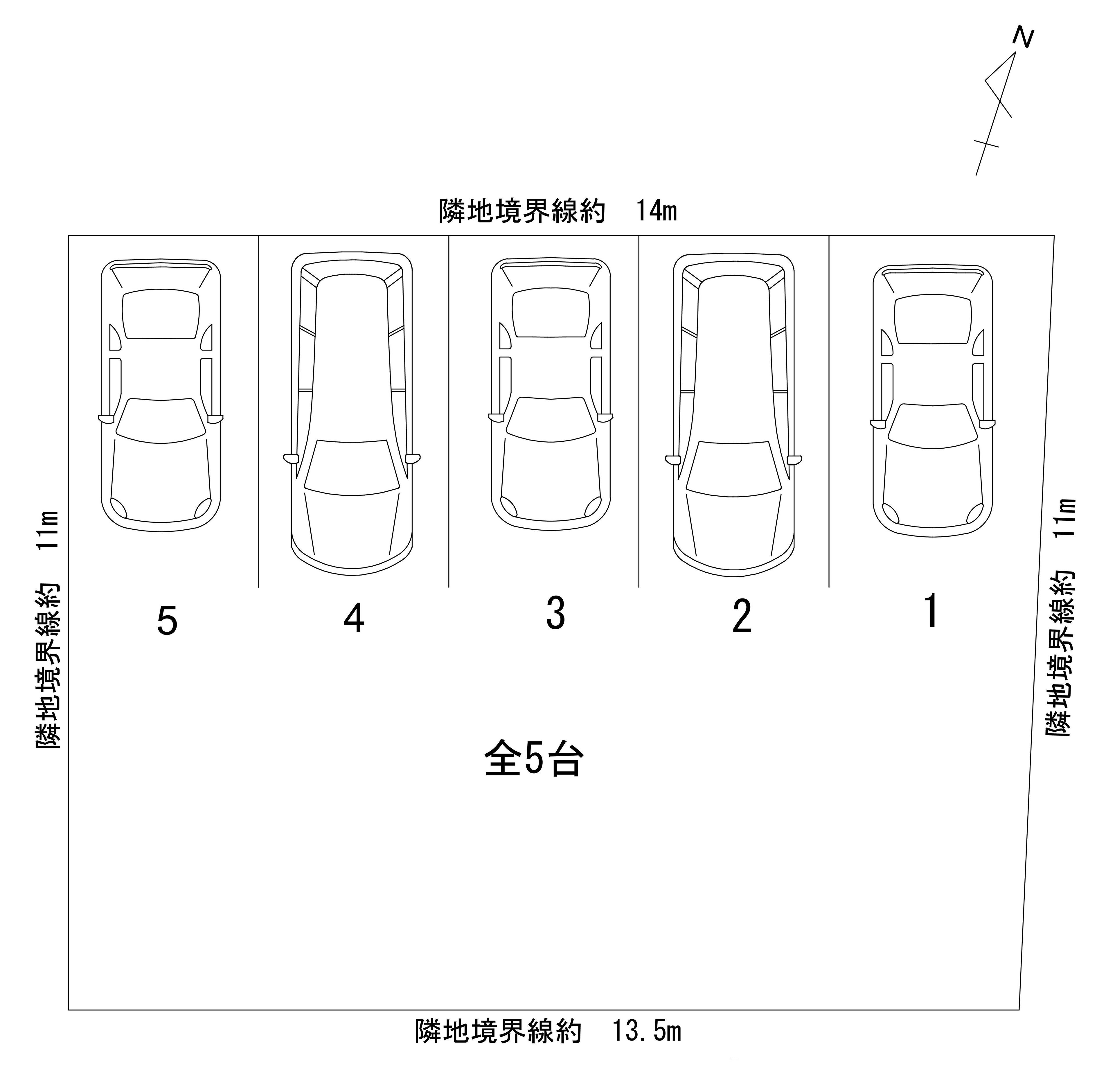 三光ﾊﾟｰｸNO.62の駐車配置図