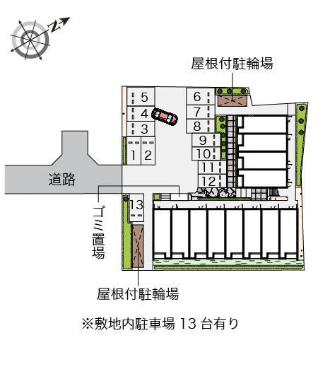 クレイノ大桐(56560)の駐車配置図