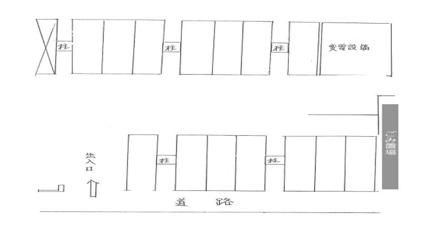 サンセット楚辺の駐車配置図