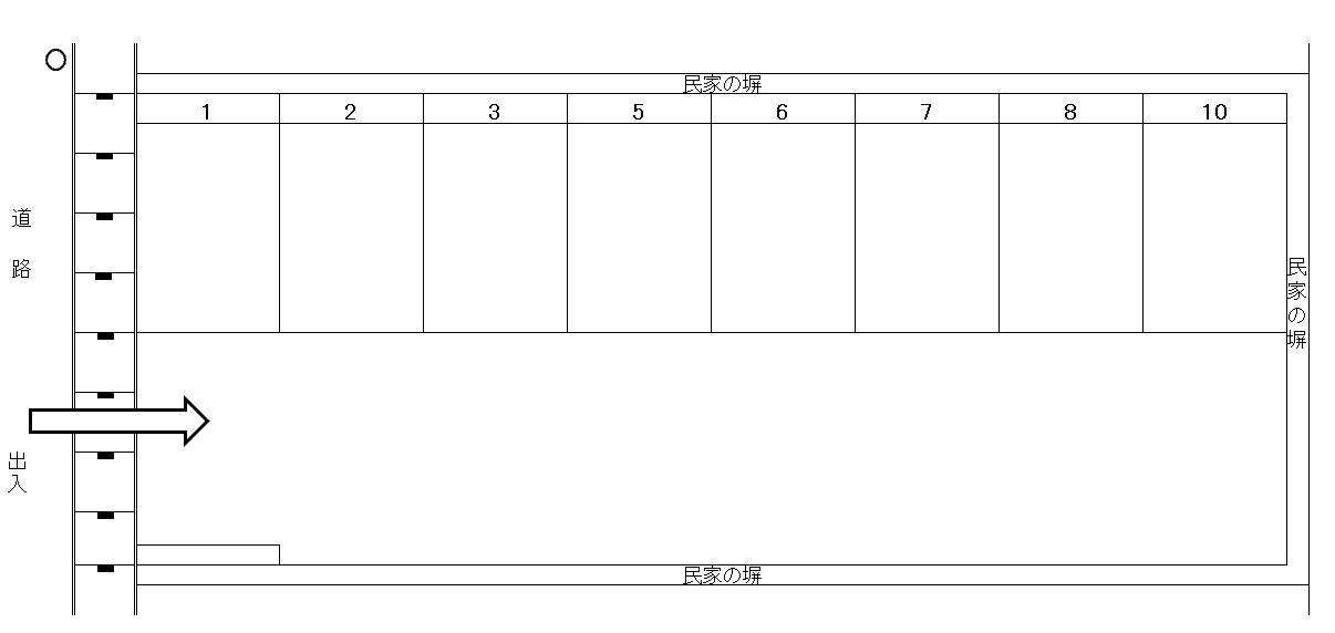 パーキング前田の駐車配置図