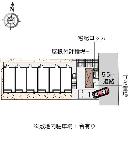 クレイノリバーサイドⅡ(57135)の駐車配置図