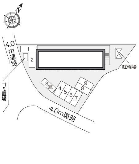 赤坂(24425)の駐車配置図