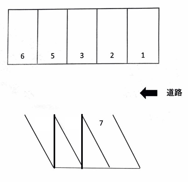サロン美把樹パーキングの駐車配置図