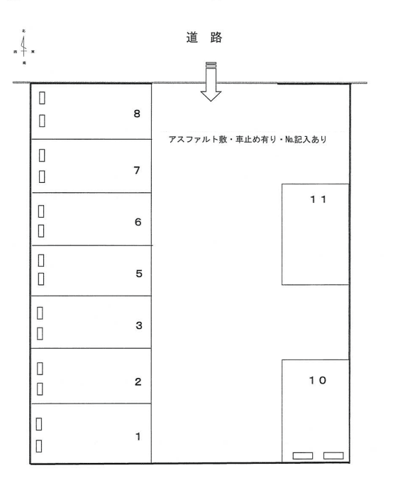 １７２の駐車配置図