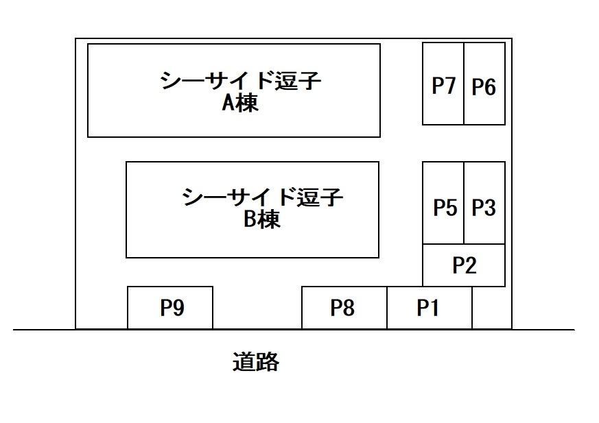 ｼｰｻｲﾄﾞ逗子駐車場の駐車配置図