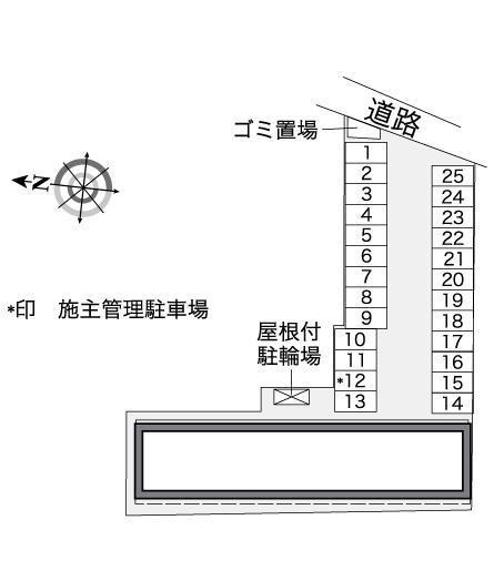 トレジャー(36763)の駐車配置図