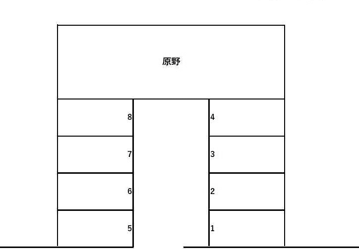 山口市神田町K駐車場の駐車配置図