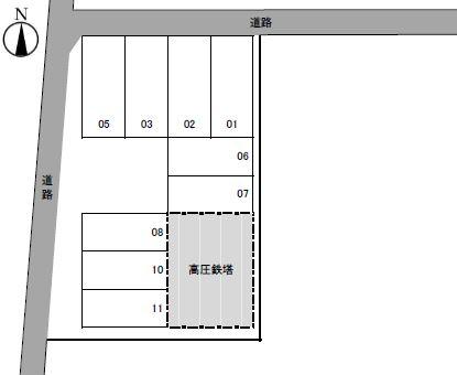 浅井パークの駐車配置図