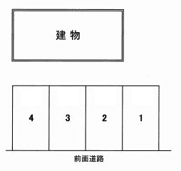 北安東四丁目駐車場の駐車配置図